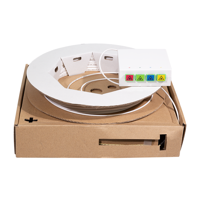 FTTH Anschlussbox 4x SC/APC Simplex - 50 m Dropkabel