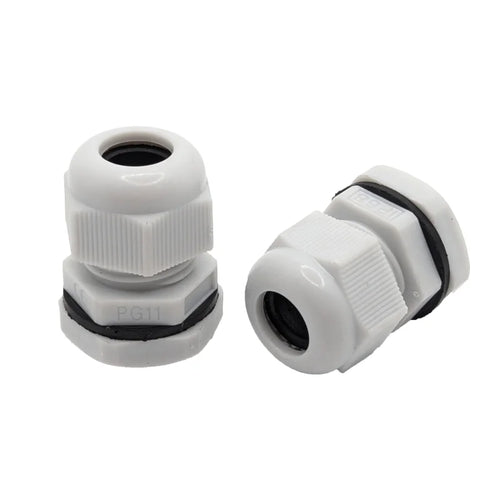 Kabelverschraubung PG11 IP68 Grau - 10 Stück - für Kabel Ø 5-10 mm