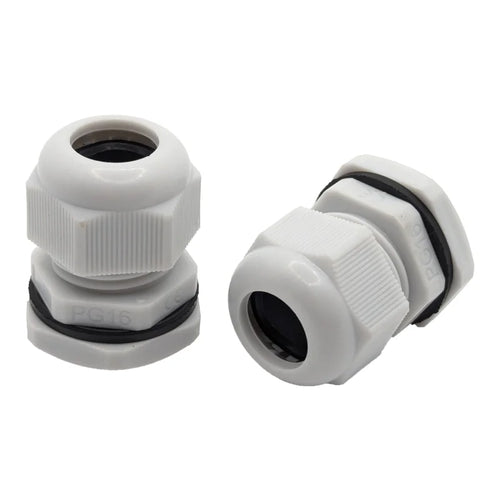 Kabelverschraubung PG16 IP68 Grau - 10 Stück - für Kabel Ø 10-14 mm