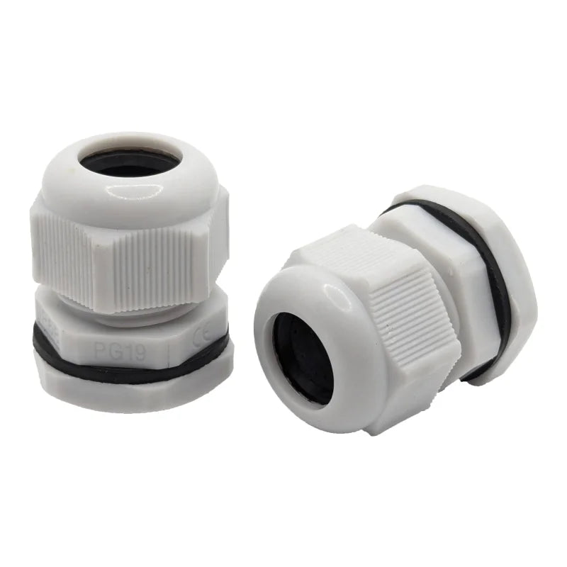 Kabelverschraubung PG19 IP68 Grau - 10 Stück - für Kabel Ø 12-15 mm