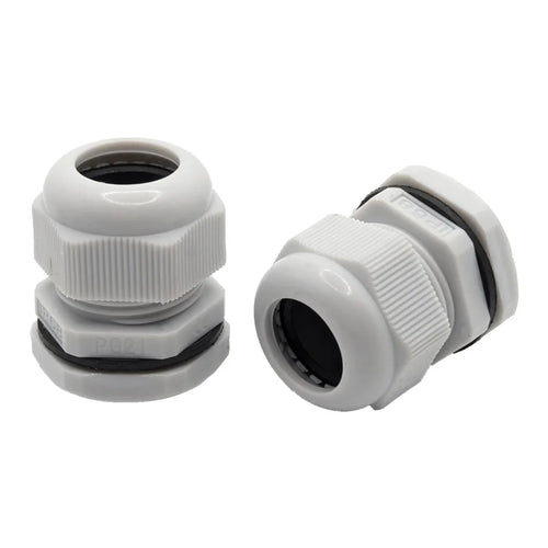 Kabelverschraubung PG21 IP68 Grau - 10 Stück - für Kabel Ø 13-18 mm