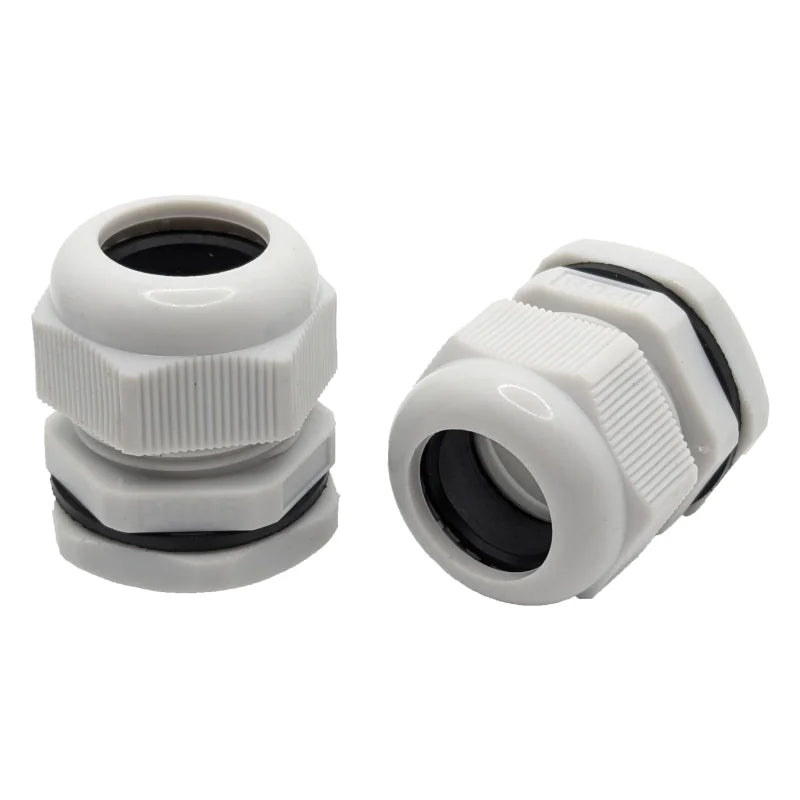 Kabelverschraubung PG25 IP68 Grau - 10 Stück - für Kabel Ø 15-22 mm