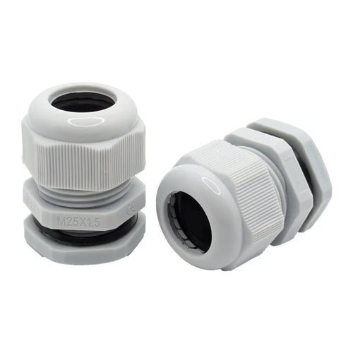Kabelverschraubung M20 IP68 Grau - 10 Stück - für Kabel Ø 13-18 mm