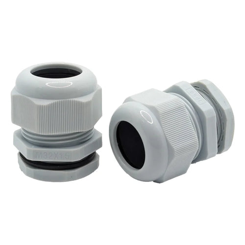 Kabelverschraubung M32 IP68 Grau - 10 Stück - für Kabel Ø 18-25 mm