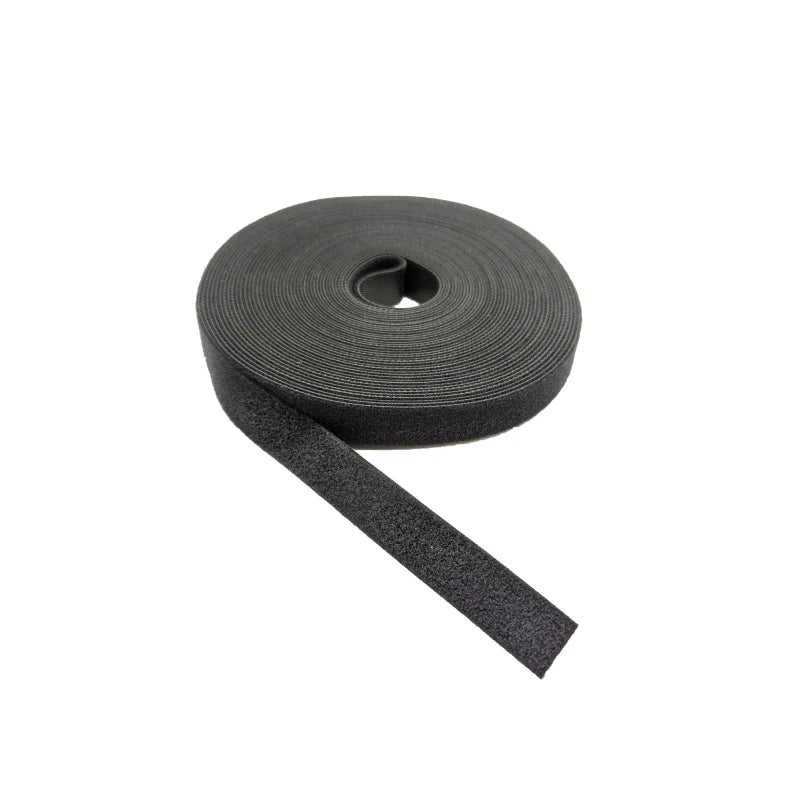 Klettband Back to Back schwarz 16 mm - 10 m Rolle