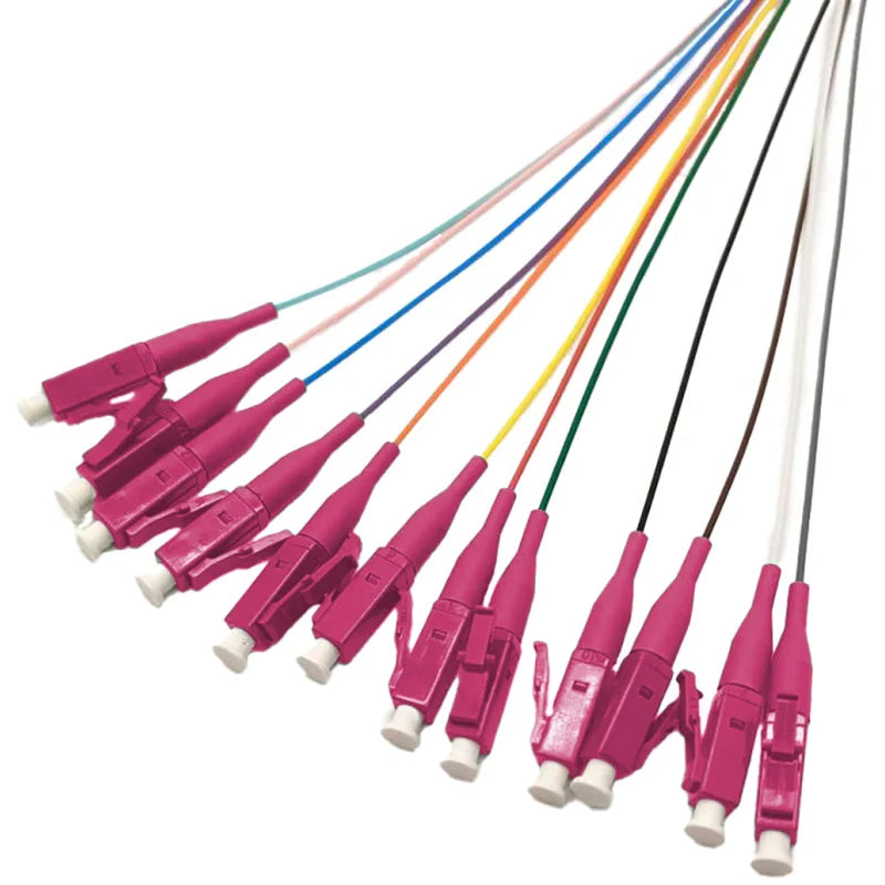 LWL Faserpigtail Set 12x LC/PC OM4 2m