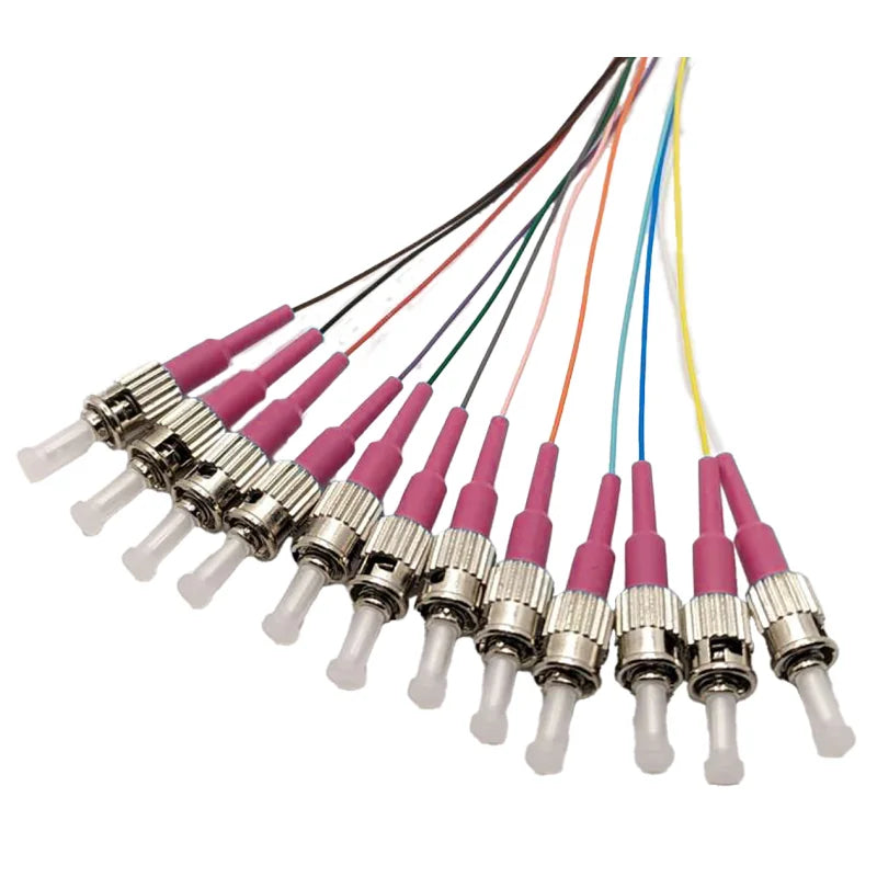 LWL Faserpigtail Set 12x ST/PC OM4 2m