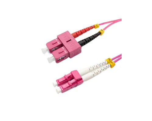 LWL Patchkabel Duplex OM4 LC-UPC/SC-UPC 2 m