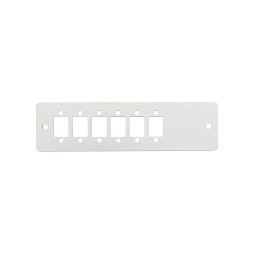 Frontplatte 6x SCD für Hutschienenbox Basic