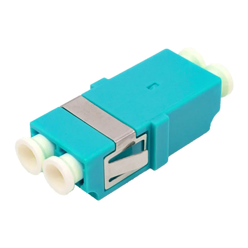 LWL Kupplung LC Duplex OM3 aqua - Snap-In (ohne Flansch)