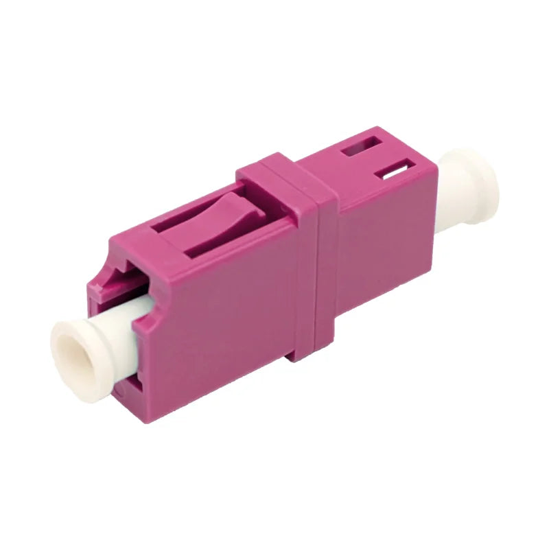 LWL Kupplung LC Simplex OM4 erika-violett - Snap-In (ohne Flansch)