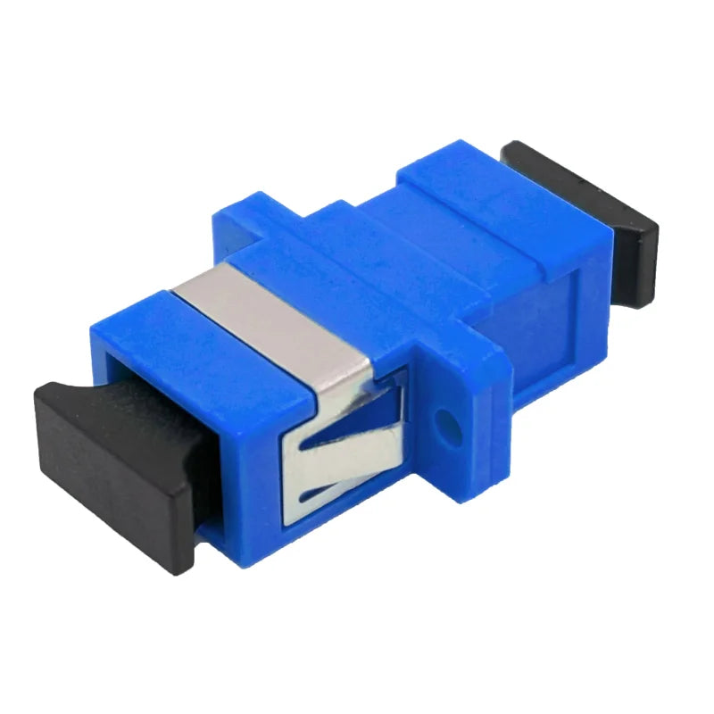 LWL Kupplung SC Simplex OS2 blau - mit Flansch