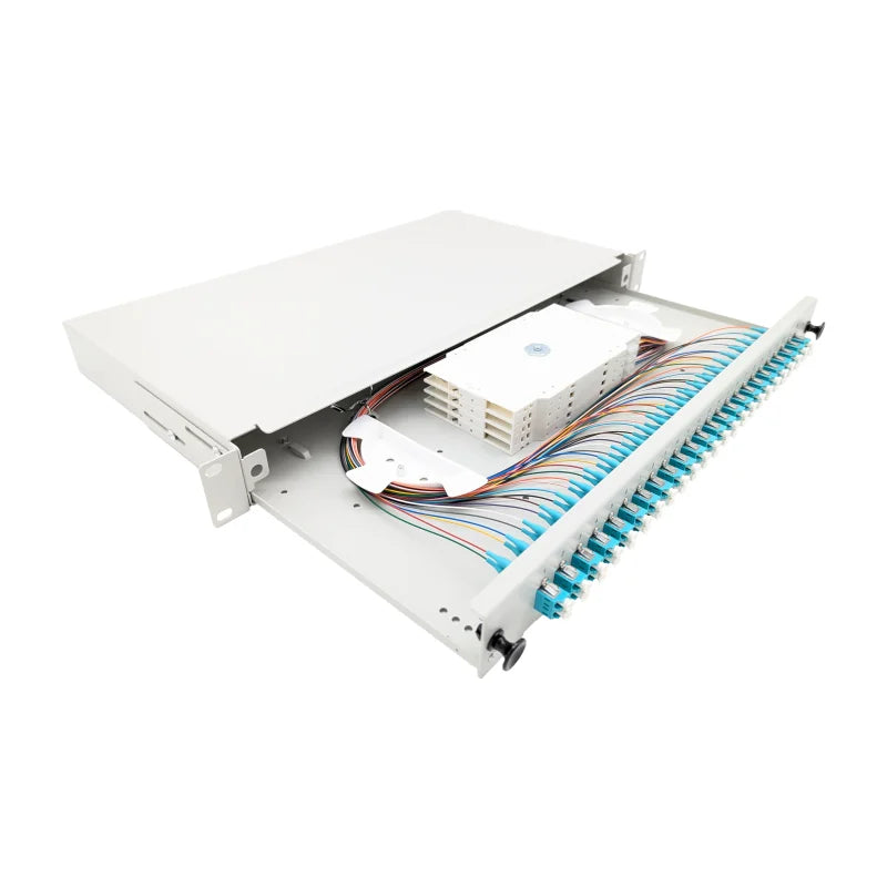 LC-Spleißbox Basic 19" ausziehbar spleißfertig