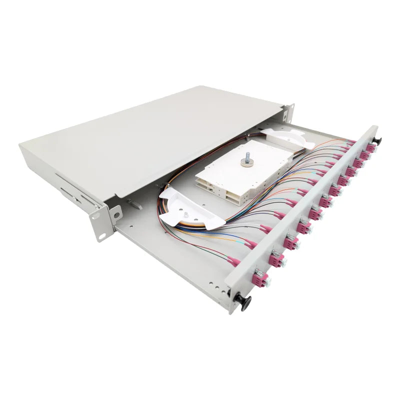 LC-Spleißbox Basic 19" ausziehbar spleißfertig