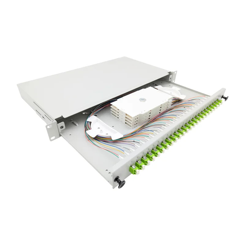 LC-Spleißbox Basic 19" ausziehbar spleißfertig