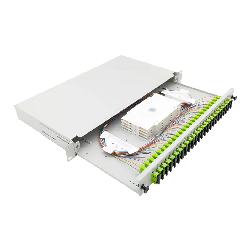 SC-Spleißbox Basic 19" ausziehbar spleißfertig