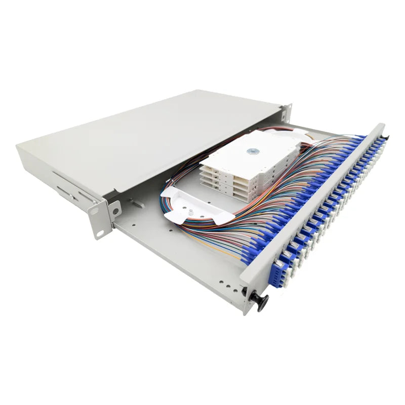LC-Spleißbox Basic 19" ausziehbar spleißfertig