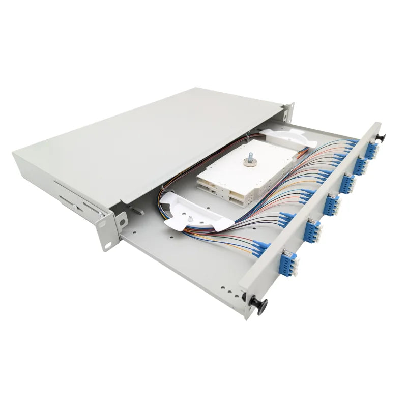 LC-Spleißbox Basic 19" ausziehbar spleißfertig