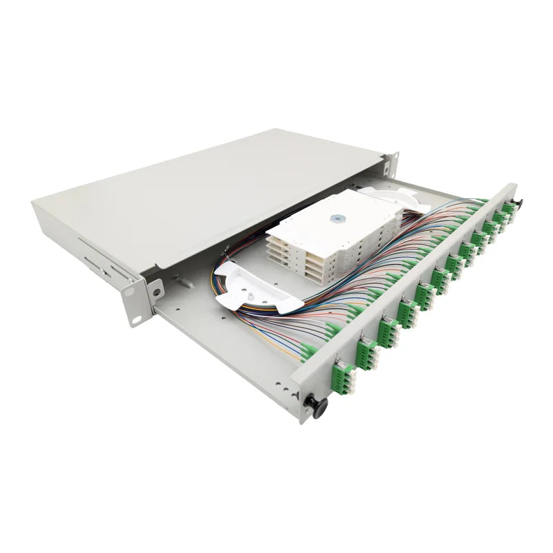 LC-Spleißbox Basic 19" ausziehbar spleißfertig