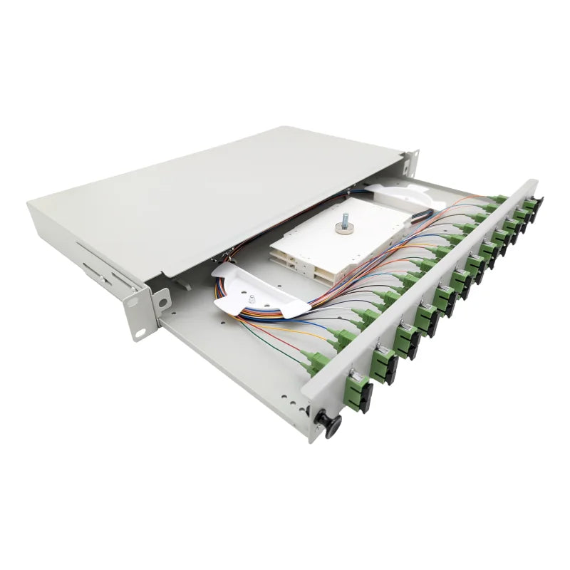 SC-Spleißbox Basic 19" ausziehbar spleißfertig
