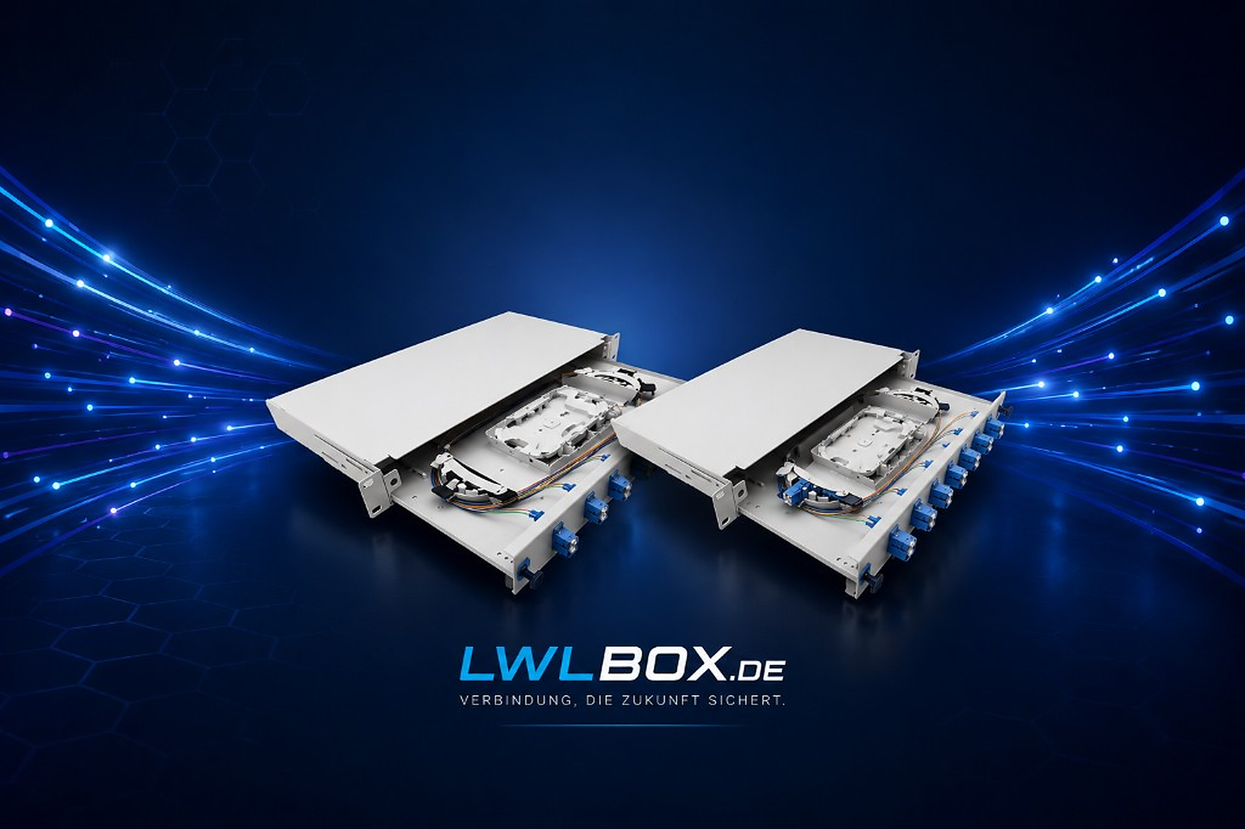 LWLBOX.DE – Zwei Spleißbox Basic 19 Zoll für Glasfaserprojekte